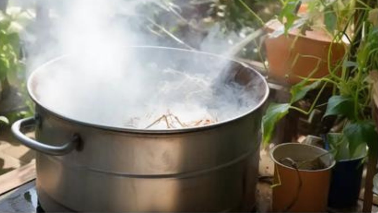 Acqua calda nel terreno