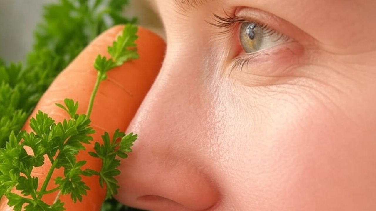 carota e prezzemolo per la vista